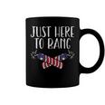 Womens Just Here To Bang Funny Naughty Adult 4Th Of July Men Women Coffee Mug