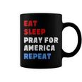 Womens Pray For America Patriotic Christian Saying 4Th Of July Meme Coffee Mug