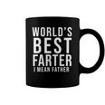 Worlds Best Farter I Mean Father Funny Fathers Day Husband Fathers Day Gif Coffee Mug