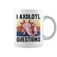 Axolotl Questions I Ask A Lot Of Questions Pun Vintage Coffee Mug