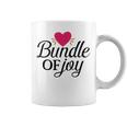 Baby Shower Text Design Bundle Of Joy Heart Coffee Mug