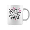 Baby Shower Text Pink Heart Ribbon Design Sweet Sweet Baby Coffee Mug