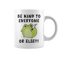 Be Kind To Everyone Or Else Funny Cute Frog With Knife Coffee Mug