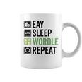 Eat Eat Sleep Wordle Repeat Wordle Lover Wordle Addict Coffee Mug