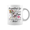 Friends Dont Let Friends Fight Brain Cancer Alone Unicorn Grey Ribbon Brain Cancer Brain Cancer Awareness Coffee Mug