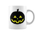 Happy Halloween Scary Black Pumpkin Pattern Coffee Mug