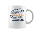 Hiking Gift If It Involves Hiking And Dogs Count Me In Adventures With My Dog Love To Hike Hiking Lovers V2 Coffee Mug