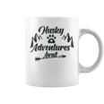 Husky Adventure Await Siberian Husky Adventures Hiking With Huskies Gift For Husky Lover V2 Coffee Mug