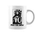 Jesus Christmas Pray For Snow Coffee Mug