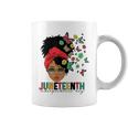 Junenth Is My Independence Day Black Queen And Butterfly Coffee Mug