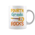 Kids 4Th Grade Fourth Grade Rocks Back To School Guitar Coffee Mug