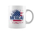 Merica S Vintage Usa Flag Merica Tee Coffee Mug