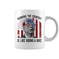 Merry 4Th Of July Joe Biden Falling Off His Bicycle Funny Coffee Mug