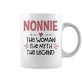 Nonnie Grandma Gift Nonnie The Woman The Myth The Legend Coffee Mug