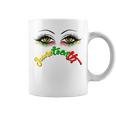 Official Bright Eyes Juneteenth African American Eye Black Flag Coffee Mug