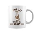 One Cat Short Of Crazy Coffee Mug