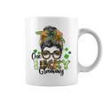 One Lucky Grammy Shamrock Plaid Leopard St Patricks Day Coffee Mug