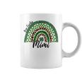 One Lucky Mimi Irish Rainbow Leopard St Patricks Day Coffee Mug