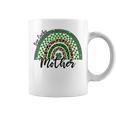 One Lucky Mother Irish Rainbow Leopard St Patricks Day Coffee Mug