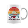 Peace Love Cruising Family Cruise Vacation Matching Gift Coffee Mug