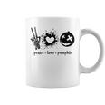 Peace Love Pumpkin Halloween Coffee Mug