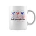 Red Wine Blue 4Th Of July Wine Red White Blue Wine Glasses Coffee Mug