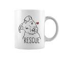 Rescue Dog Pitbull Rescue Mom Adopt Dont Shop Pittie Raglan Baseball Tee Coffee Mug