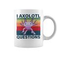 Retro I Axolotl Questions Funny Cute Axolotl Coffee Mug