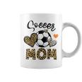 Soccer Mom Game Day Cheer Mom Leopard Mothers Day Coffee Mug