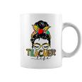 Teacher Life Messy Bun Hair Women Teachers Day Coffee Mug