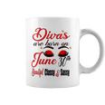 Womens Divas Are Born On June 30Th Cancer Girl Astrology June Queen V Neck Coffee Mug