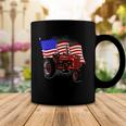 4Th Of July Gift Patriotic Farmer Us Flag Tractor Farmer Coffee Mug Unique Gifts