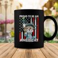 4Th Of July Proud To Be An Americat Us American Flag Cat Coffee Mug Funny Gifts