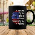 4Th Of July Sunflower Home Of The Free Because Of The Brave Coffee Mug Funny Gifts