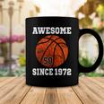 50Th Birthday Basketball Player 50 Years Old Vintage Retro Coffee Mug Funny Gifts
