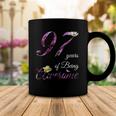 97 Years Old Awesome Floral 1925 97Th Birthday Gift Coffee Mug Unique Gifts