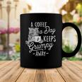 A Coffee A Day Keeps The Grumpy Away - Coffee Lover Caffeine Coffee Mug Unique Gifts
