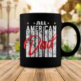 All American Dad Retro 4Th Of July Cool & Funny Melanin Art Coffee Mug Funny Gifts