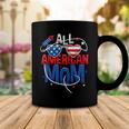 All American Mom 4Th Of July Mothers Women Mommy Family Coffee Mug Funny Gifts