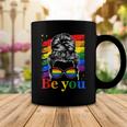 Be You Pride Lgbtq Gay Lgbt Ally Rainbow Flag Woman Face Coffee Mug Unique Gifts