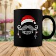 Believe Christmas Santa Mustache With Ornaments - Believe Coffee Mug Unique Gifts