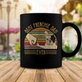 Best Frenchie Dad Ever Retro Vintage Sunset Coffee Mug Unique Gifts