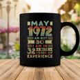 Born May 1972 50Th Birthday Made In 1972 50 Year Old Coffee Mug Funny Gifts