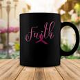 Breast Cancer Awareness Ribbon - Faith Love Hope Pink Ribbon Coffee Mug Unique Gifts
