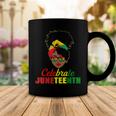 Celebrate Juneteenth Messy Bun Black Women Melanin Pride Coffee Mug Unique Gifts