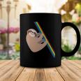 Cute Sloth Design - New Sloth Climbing A Rainbow Coffee Mug Unique Gifts