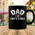 Dad Of One Boy And Two Girls Coffee Mug Unique Gifts