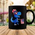 Dinosaur 4Th Of July Usa Flag Dino Kids Boys July 4 Coffee Mug Unique Gifts