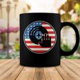 Dj Player Dad Disc Jockey Us Flag 4Th Of July Mens Gift Coffee Mug Funny Gifts