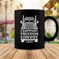 Freedom Convoy 2022 In Support Of Truckers Mandate Freedom Coffee Mug Funny Gifts